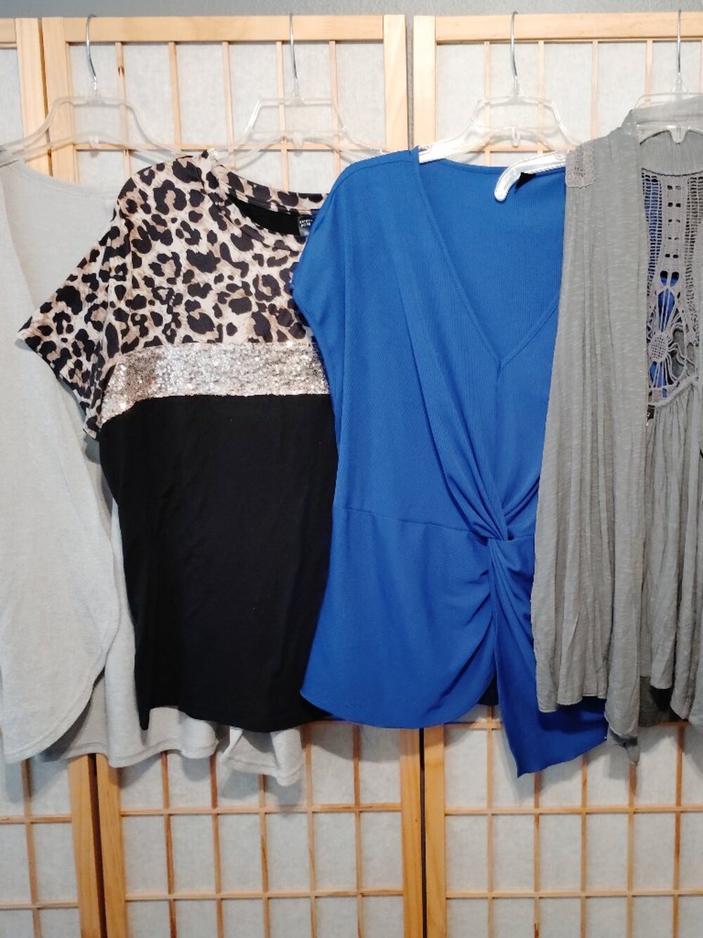 LOT 5/$20 WOMENS SHORT SLEEVE TOPS CARDIGAN EMERY ROSE ZENOBIA PLUS SIZE 3XL